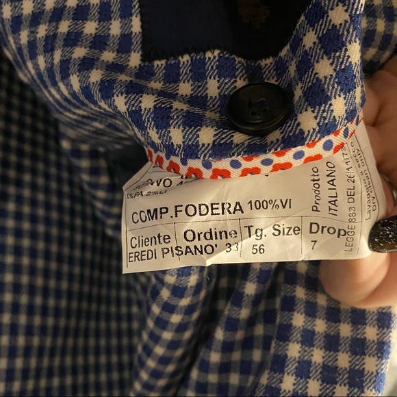 EREDI PISANO CHECKERED SUIT JACKET - Picture 8 of 13